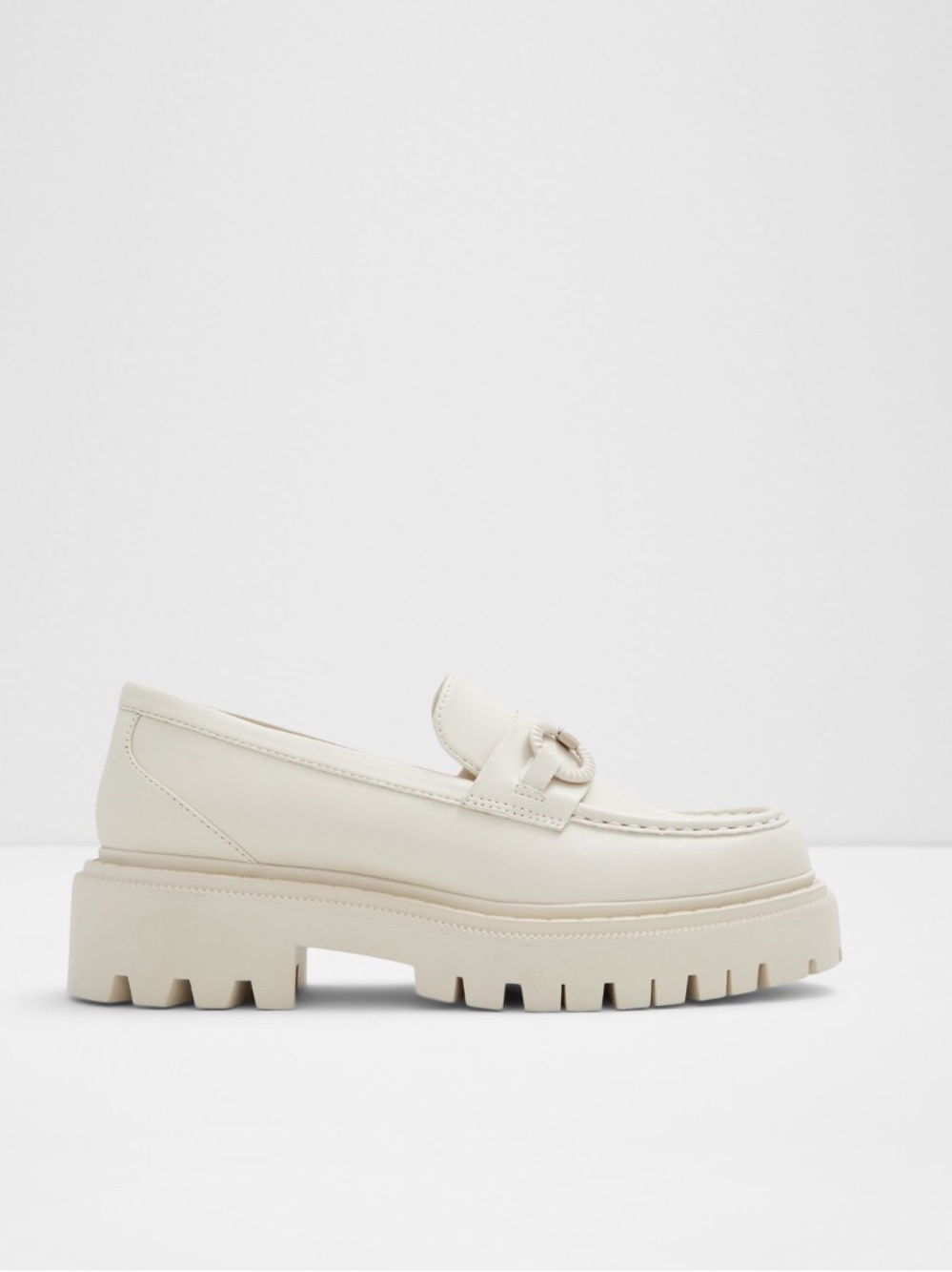 Aldo Baberiel Cream Chunky Lug Sole Loafer - Picture 3 of 12